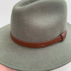 Brixton Messer II Felted Wool Fedora Green Hat